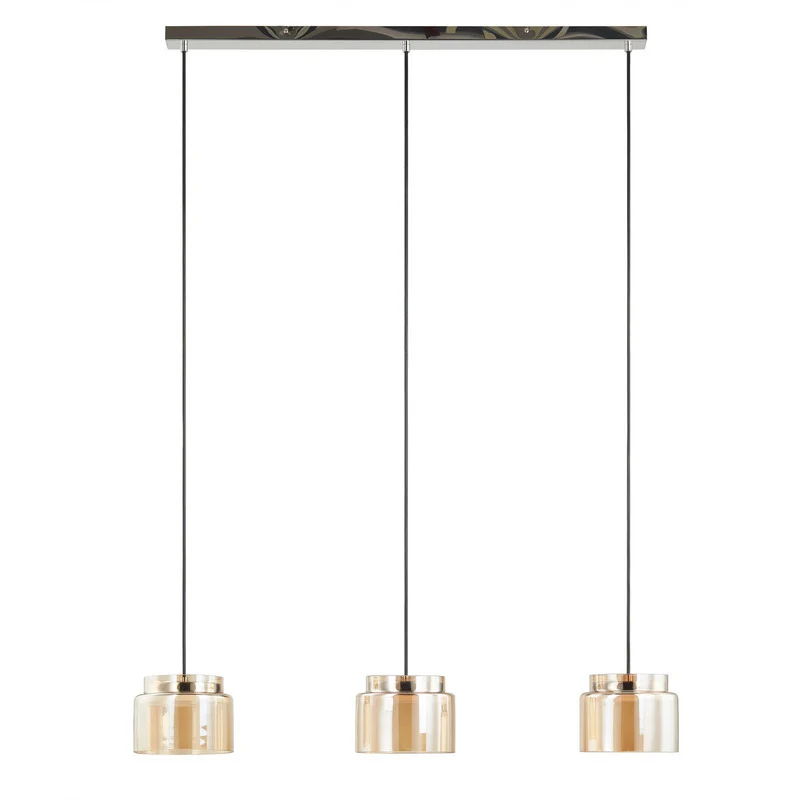 B-Ware Lucande Diano Hängeleuchte amber Hängelampe Lampe Pendelleuchte SIEHE TEXT/FOTO