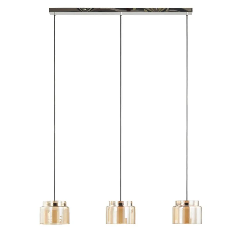 B-Ware Lucande Diano Hängeleuchte amber Hängelampe Lampe Pendelleuchte SIEHE TEXT/FOTO