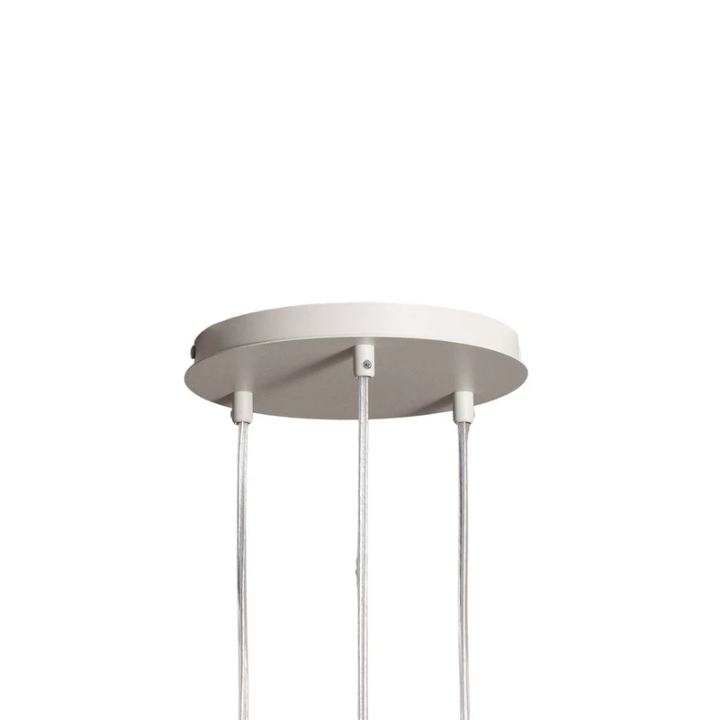 B-Ware Hängeleuchte Rif 3 Pendelleuchte Lampe taupe rund 3 flammig Ø 33 cm SIEHE TEXT