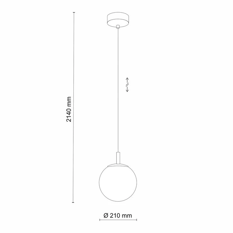 B-Ware Pendelleuchte Cadix Hängelampe Glaslampe Glas einflammig Ø 21 cm SIEHE TEXT/FOTO