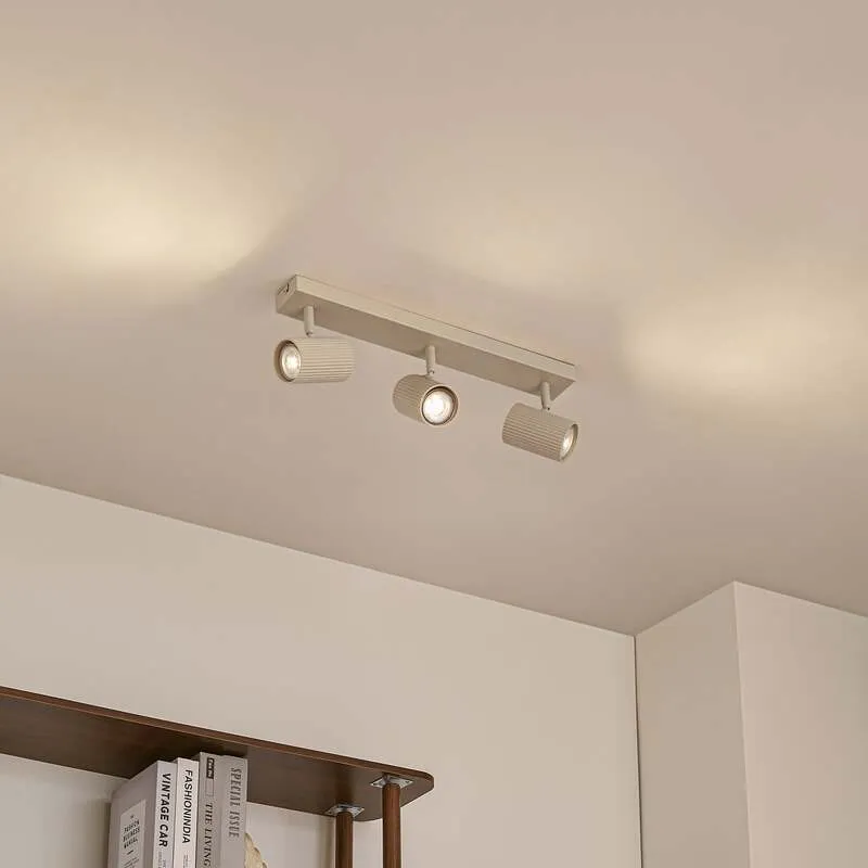 B-Ware Lindby Deckenspots Strahler Kardis beige 3-flammig Metall GU10 LED 3 STÜCK