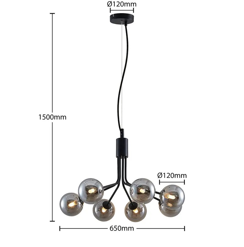 B-Ware Lucande Wynona Pendelleuchte 7-flammig Deckenlampe Hängelampe359