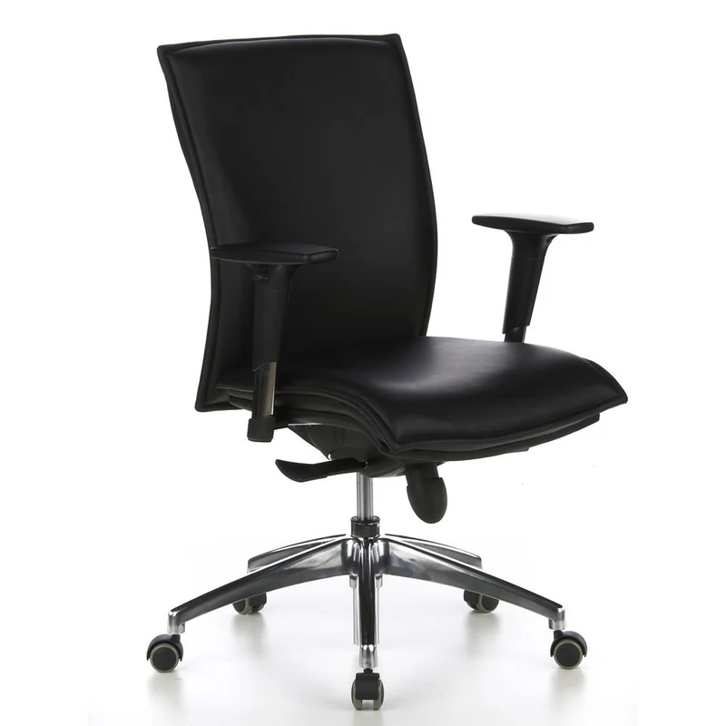 B-Ware hjh OFFICE MURANO 10 Luxus Chefsessel Schwarz Drehstuhl Bürostuhl Arbeitsstuhl