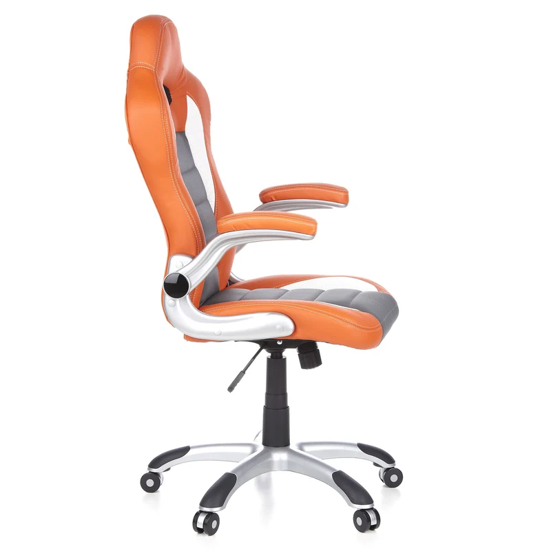 B-Ware hjh OFFICE Gaming GAME SPORT Gaming Chefsessel Bürostuhl orange weiß Kunstleder