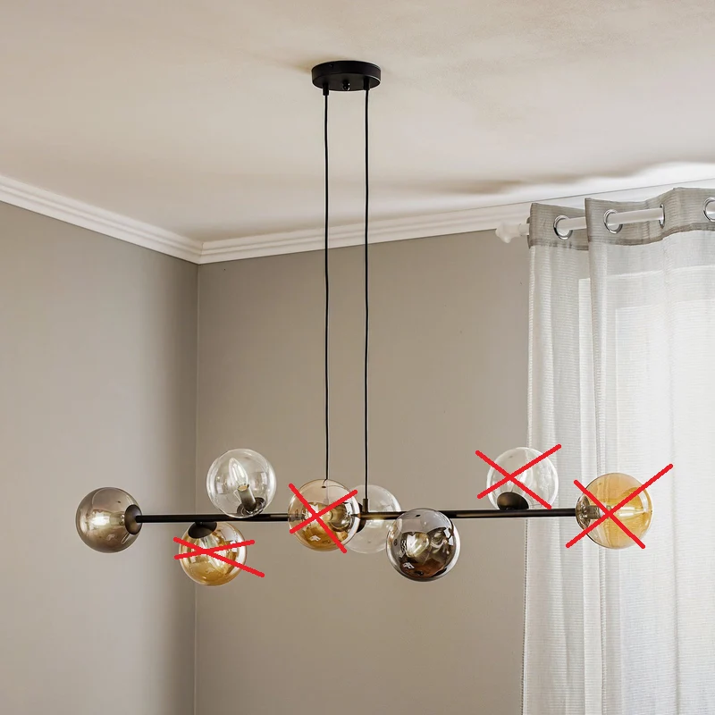 B-Ware Euluna Hängeleuchte Glassy Deckenlampe Pendelleuchte amber SIEHE TEXT/FOTO