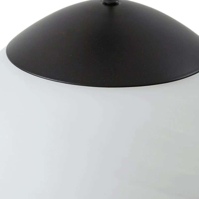 B-Ware Lucande Pendelleuchte Hängelampe LED Lampe Tivar schwarz weiß Glas 6-flammig