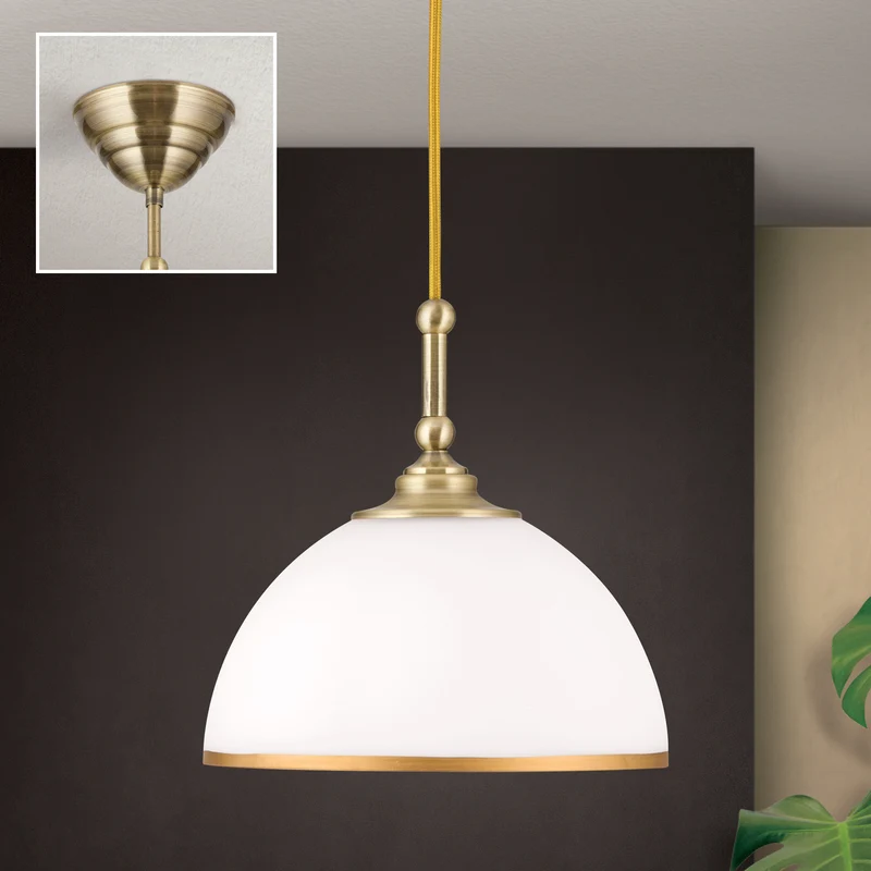 B-Ware Orion Hängeleuchte Old Lamp Hängelampe Deckenlampe Textilkabel SIEHE TEXT/FOTO