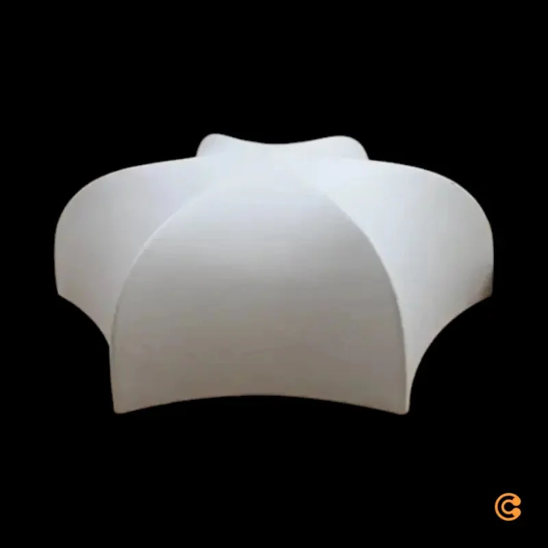 B-Ware ferm LIVING Wandleuchte Wandlampe Poem Leuchte Ø 58 cm Stahl Vlies weiß
