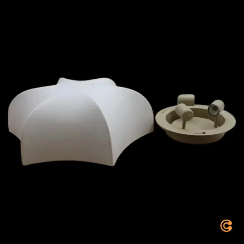 B-Ware ferm LIVING Wandleuchte Wandlampe Poem Leuchte Ø 58 cm Stahl Vlies weiß