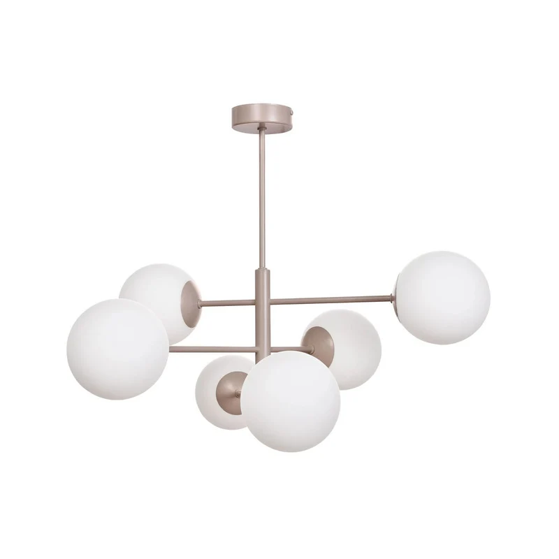 B-Ware Domiluce Hängeleuchte Pendelleuchte Aurora Glasleuchte E14 beige SIEHE TEXT/FOTO