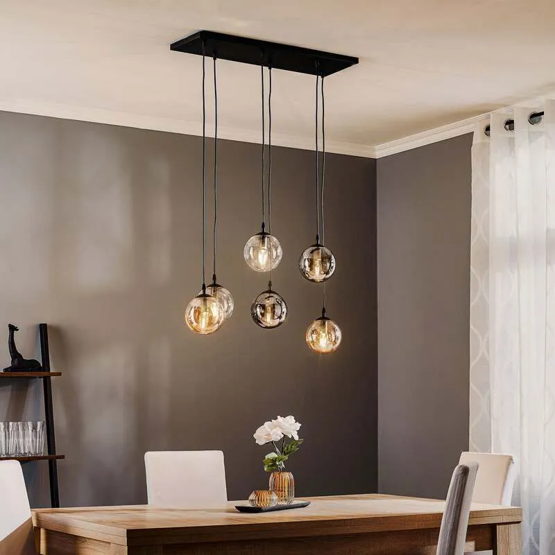 B-Ware Euluna Hängeleuchte Glassy 6-flg Pendelleuchte Deckenlampe SIEHE TEXT/FOTO