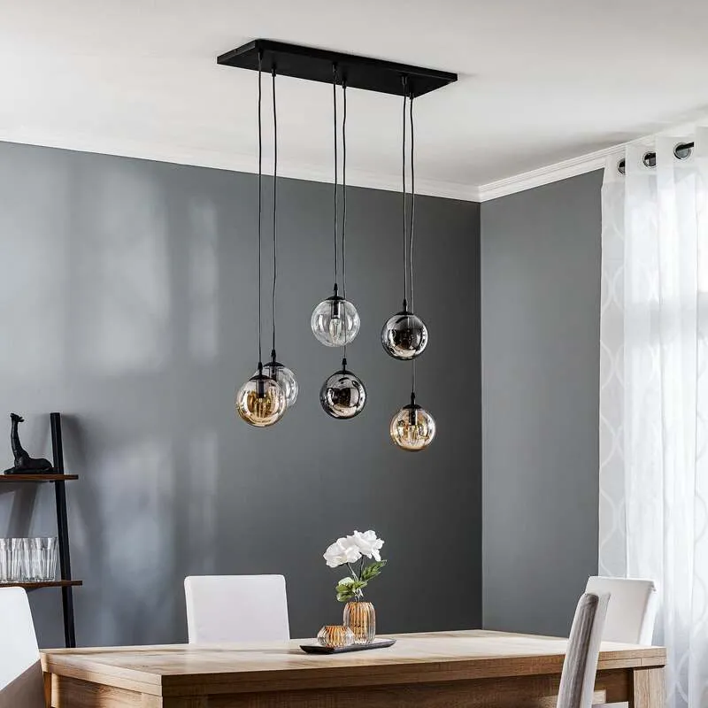 B-Ware Euluna Hängeleuchte Glassy 6-flg Pendelleuchte Deckenlampe SIEHE TEXT/FOTO