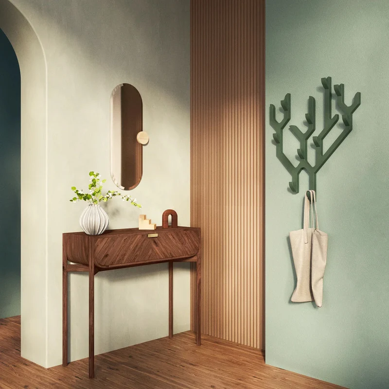 C-Ware Hartô Wandgarderobe Garderobenleiste Ambroise green 56,5x67,7 SIEHE TEXT