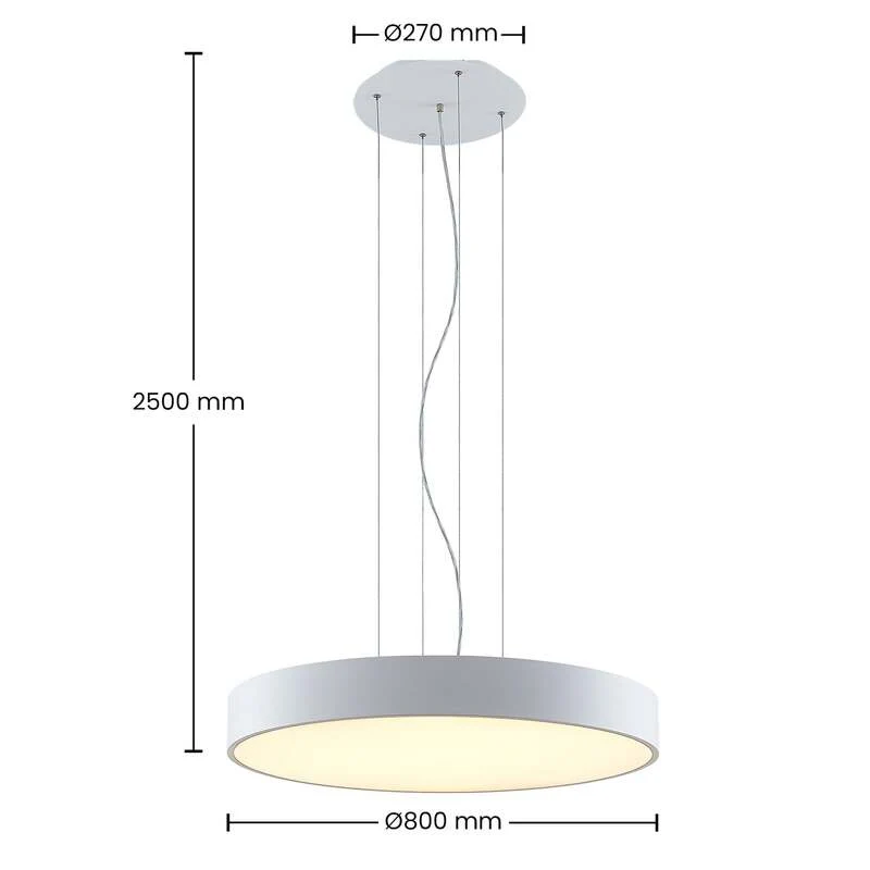 B-Ware Arcchio Pendelleuchte Hängelampe LED Lampe Noabelle weiß Metall Wohnzimmer Es920