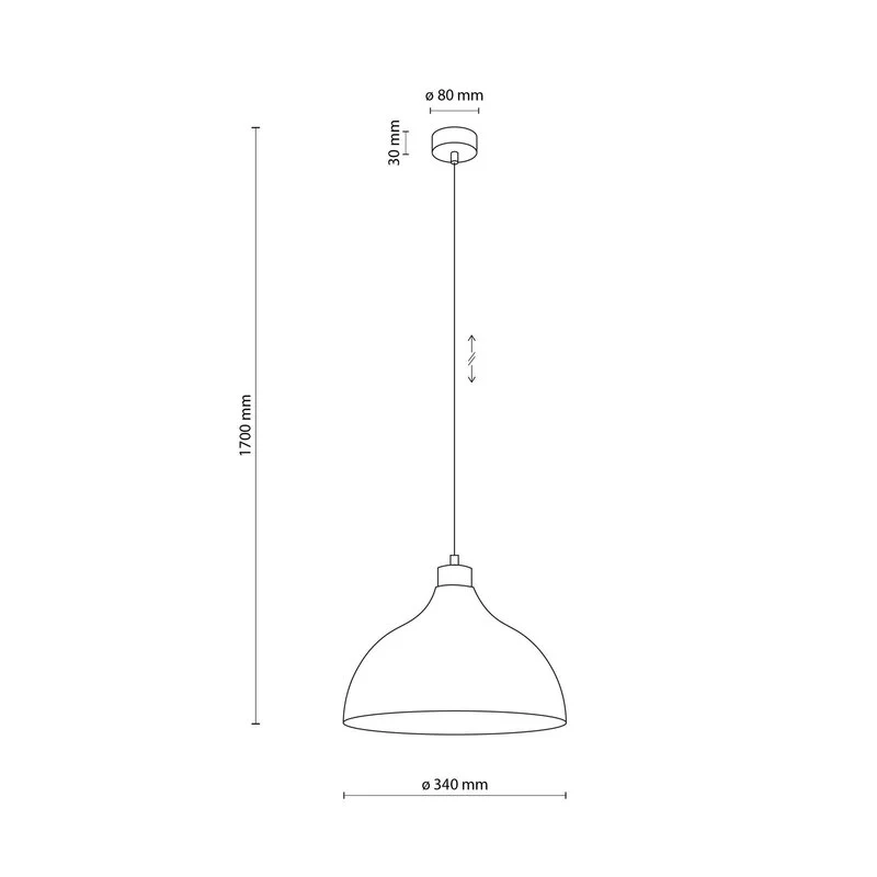 B-Ware Envostar Hängeleuchte Pendelleuchte Kaitt braun Ø 34 cm Holzdetail