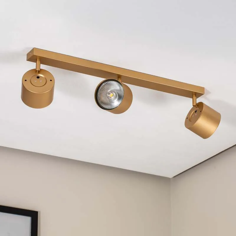 B-Ware Deckenspot Chloe verstellbar dreiflammig gold Deckenlampe Deckenleuchte Spot
