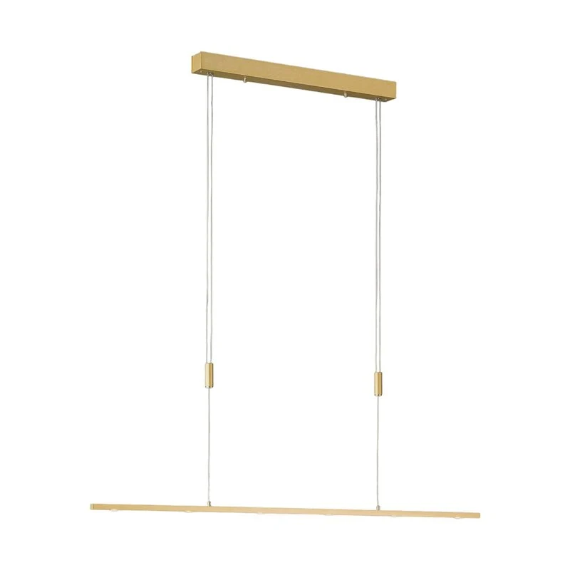 B-Ware Rothfels LED-Pendelleuchte Tolu messing 119 cm Lichtquelle warmweiß dimmbar LED