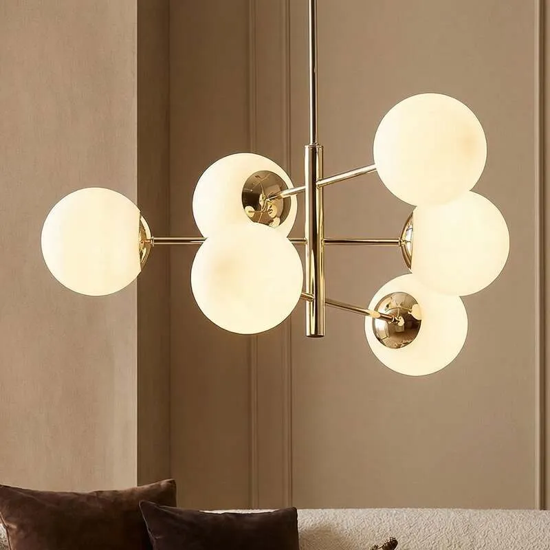 B-Ware Euluna Hängeleuchte Aurora Pendelleuchte Lampe 6-flg goldfarben SIEHE TEXT/FOTO