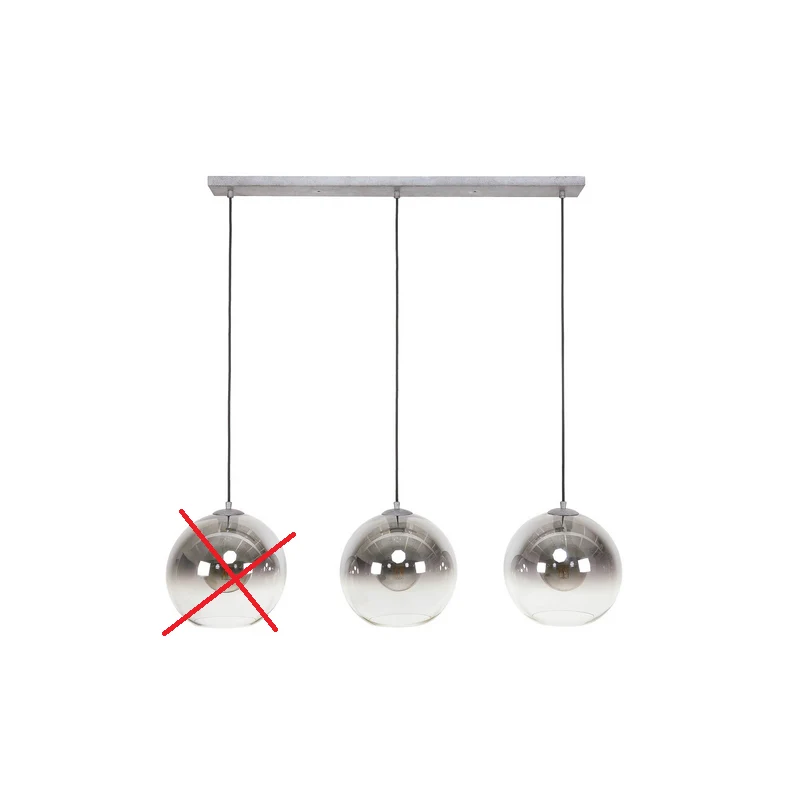 B-Ware Hängeleuchte Allessandra Pendelleuchte Deckenlampe Glasschirm SIEHE TEXT/FOTO