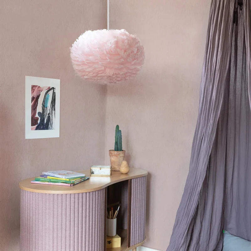 B-Ware Umage Lampenschirm EOS Vogelfedern Hängelampe Deckenleuchte Large rose