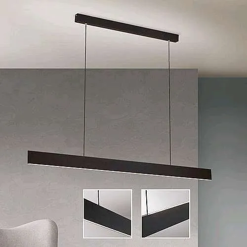 ORION Pendelleuchte Hängelampe LED schwarz Up Downlight Gideon