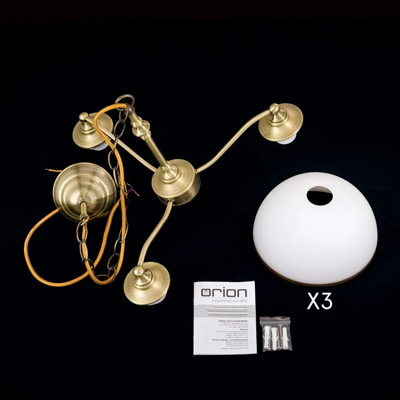 B-Ware Hängeleuchte Old Lamp mit Kettenabhängung 3-flg Hängelampe Lampe SIEHE TEXT/FOTO