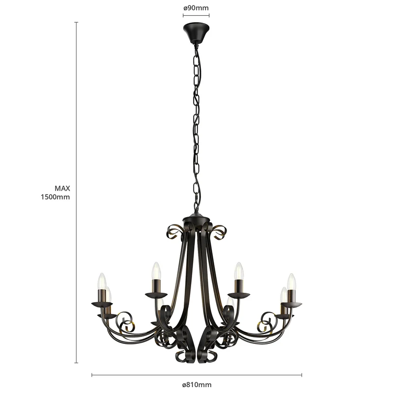 B-Ware Lindby Scaleria Kronleuchter Hängeleuchte Pendelleuchte Lampe SIEHE TEXT/FOTO