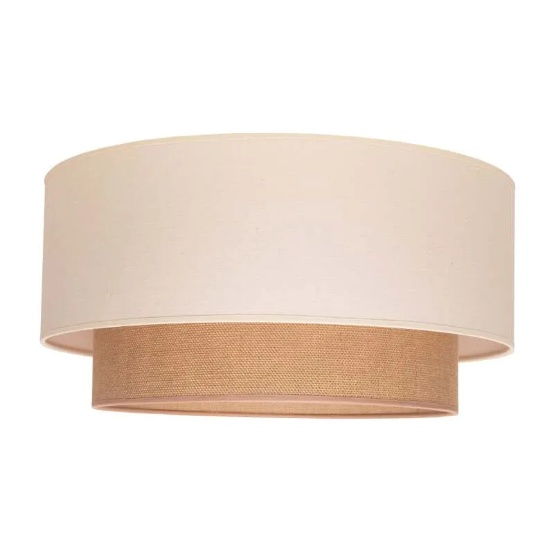 B-Ware Duolla Deckenlampe Boho Deckenlampe Deko-Deckenlicht E27 Ø 60 cm ecru SIEHE TEXT