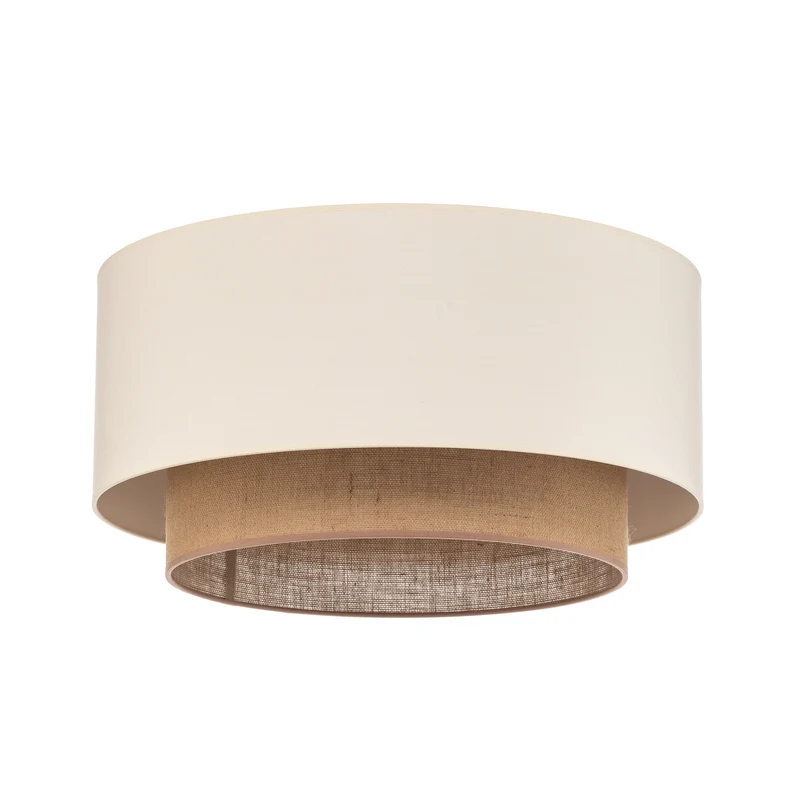 B-Ware Duolla Deckenlampe Boho Deckenlampe Deko-Deckenlicht E27 Ø 60 cm ecru SIEHE TEXT