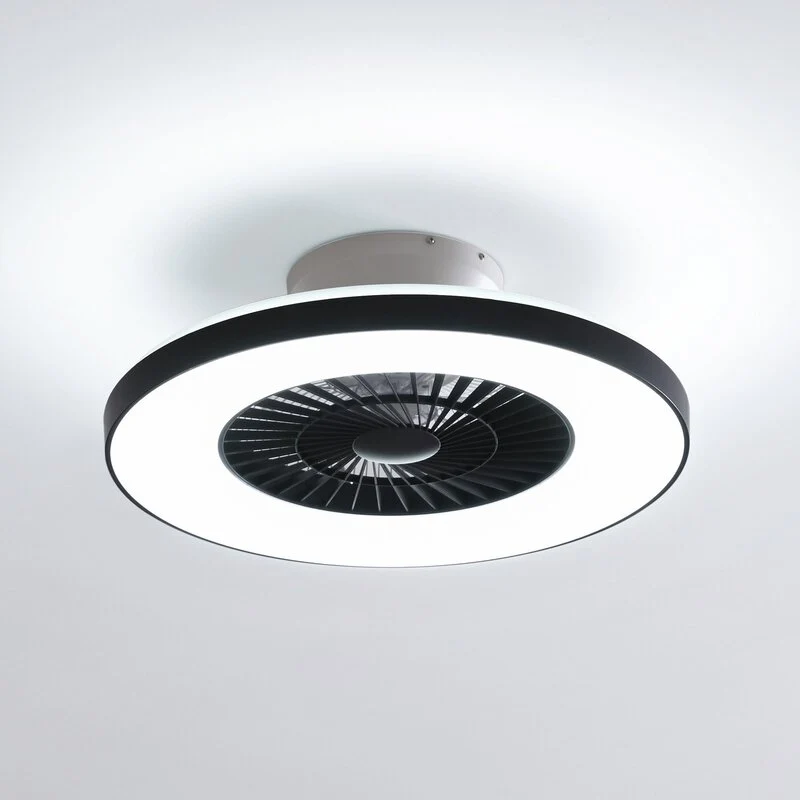 B-Ware Lindby Smart LED-Deckenventilator Ventilator Paavo schwarz leise Tuya