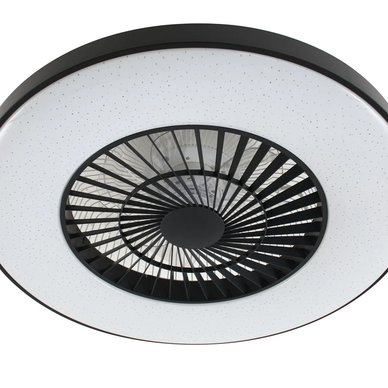 B-Ware Lindby Smart LED-Deckenventilator Ventilator Paavo schwarz leise Tuya