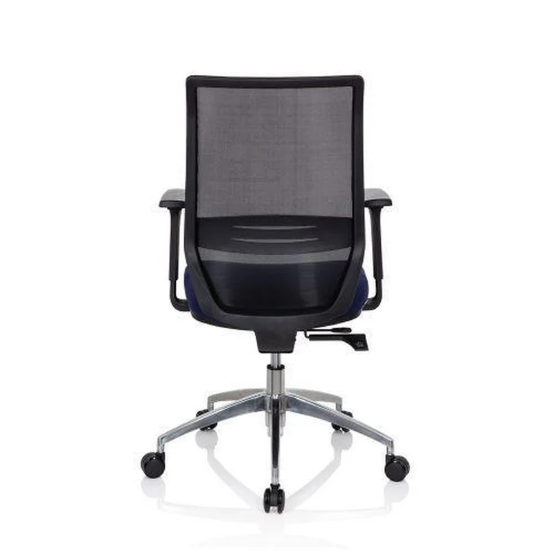 B-Ware hjh OFFICE Profondo Bürostuhl Schwarz Blau Stoff Netzstoff Möbel Stuhl Drehstuhl