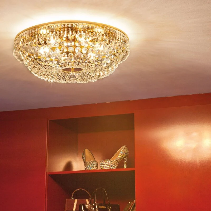 B-Ware ORION Kristalldeckenleuchte Leuchte SHERATA gold Deckenlampe SIEHE TEXT/FOTO