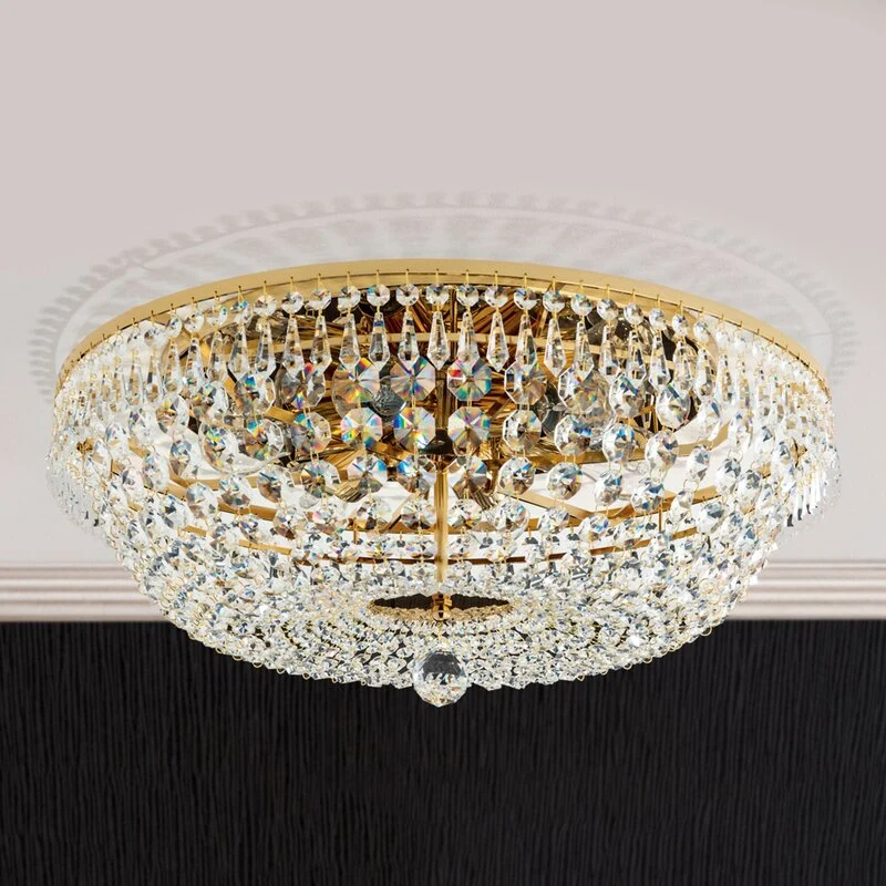 B-Ware ORION Kristalldeckenleuchte Leuchte SHERATA gold Deckenlampe SIEHE TEXT/FOTO