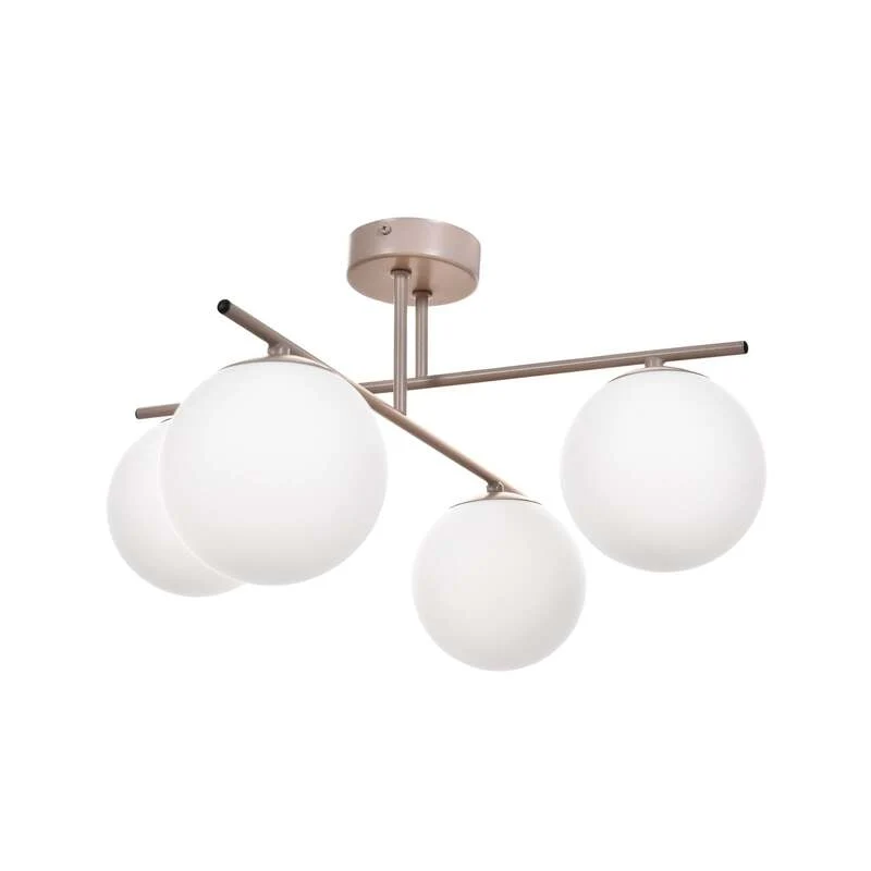 B-Ware Aurora Deckenleuchte Lampe Deckenlampe beige Ø 50 cm 4 flammig SIEHE TEXT/FOTO