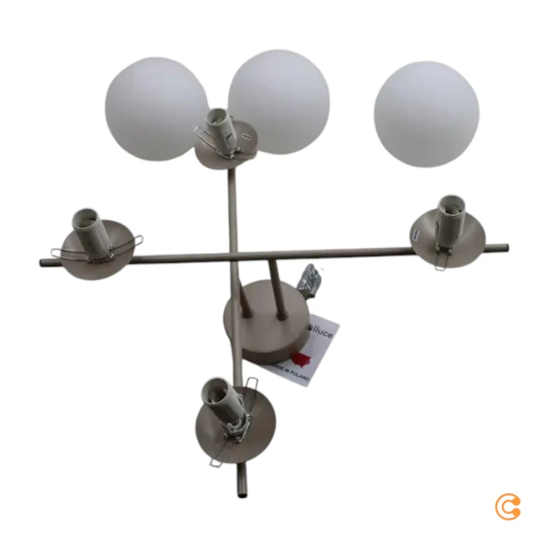B-Ware Aurora Deckenleuchte Lampe Deckenlampe beige Ø 50 cm 4 flammig SIEHE TEXT/FOTO
