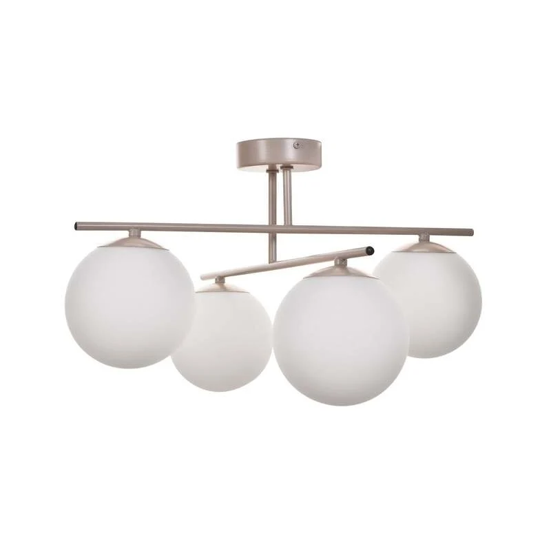 B-Ware Aurora Deckenleuchte Lampe Deckenlampe beige Ø 50 cm 4 flammig SIEHE TEXT/FOTO