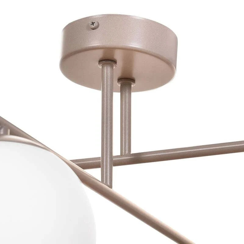 B-Ware Aurora Deckenleuchte Lampe Deckenlampe beige Ø 50 cm 4 flammig SIEHE TEXT/FOTO