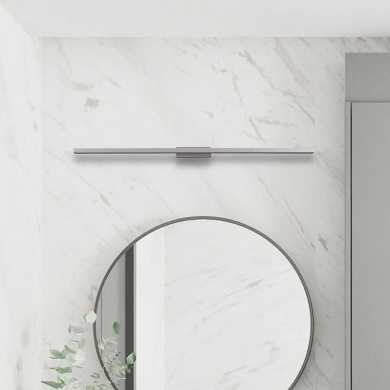 B-Ware Lindby LED-Badleuchte Spiegellicht Alenia Aluminium 120cm IP44 SIEHE TEXT/FOTO