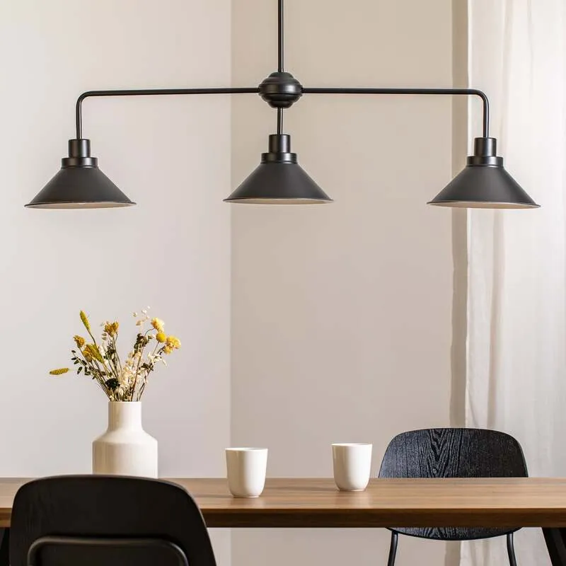 B-Ware Nowodvorski Lighting Hängeleuchte Craft III Hängelampe in Schwarz dreiflammig