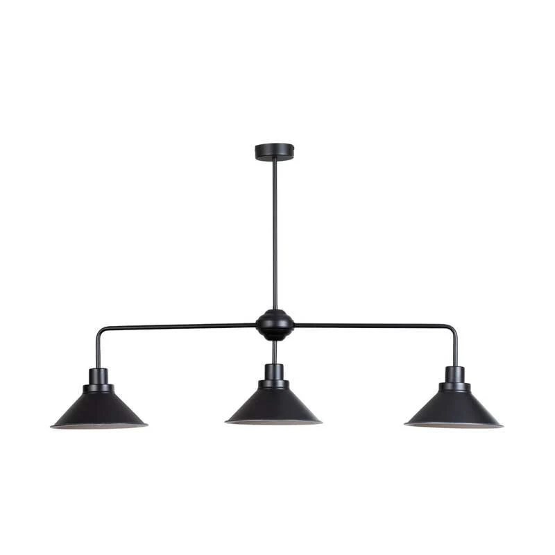 B-Ware Nowodvorski Lighting Hängeleuchte Craft III Hängelampe in Schwarz dreiflammig