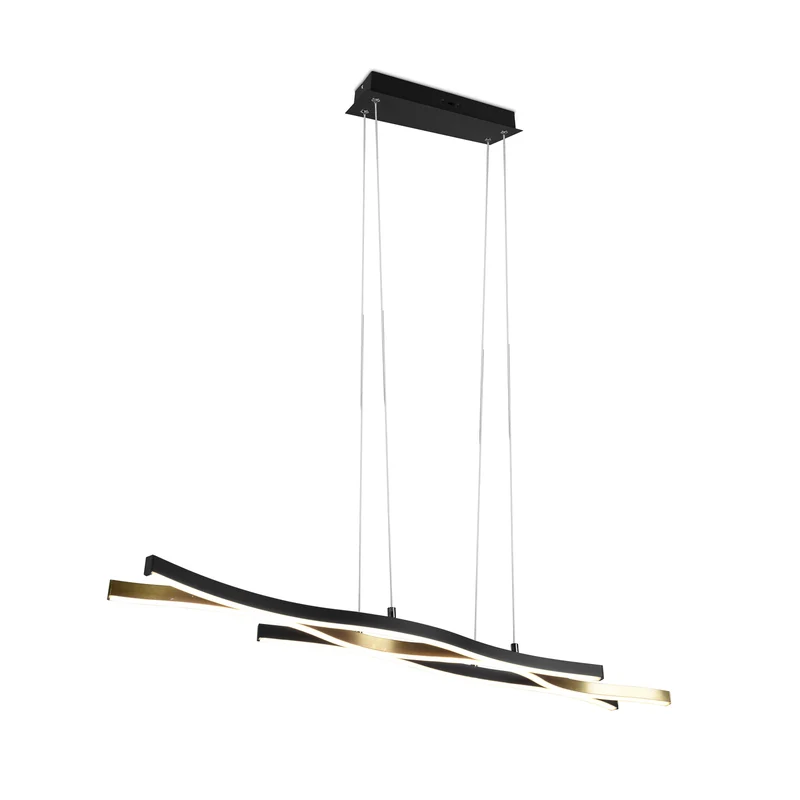 B-Ware Blaze Pendelleuchte Hängelampe LED dimmbar messing matt schwarz Metall CCT