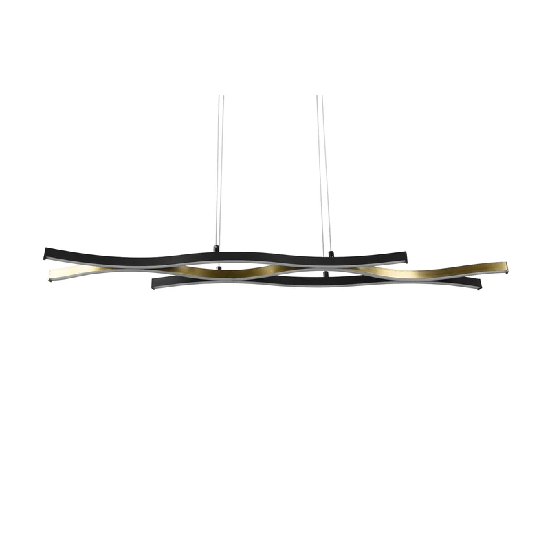 B-Ware Blaze Pendelleuchte Hängelampe LED dimmbar messing matt schwarz Metall CCT