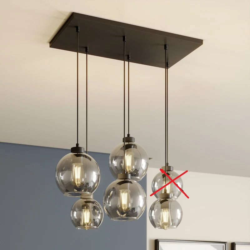 B-Ware Euluna Hängeleuchte Cubus Hängelampe Lampe Leuchte sechsflammig SIEHE TEXT/F319