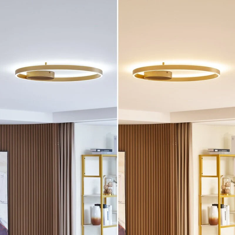 B-Ware Lucande Deckenleuchte Deckenlampe LED Smart gold Fernbedienung Tuya Aluminium