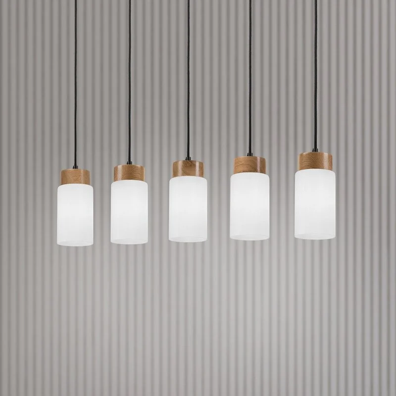 B-Ware Lamkur Lighting Hängeleuchte Pendelleuchte Opalglas 100 cm SIEHE TEXT/FOTO