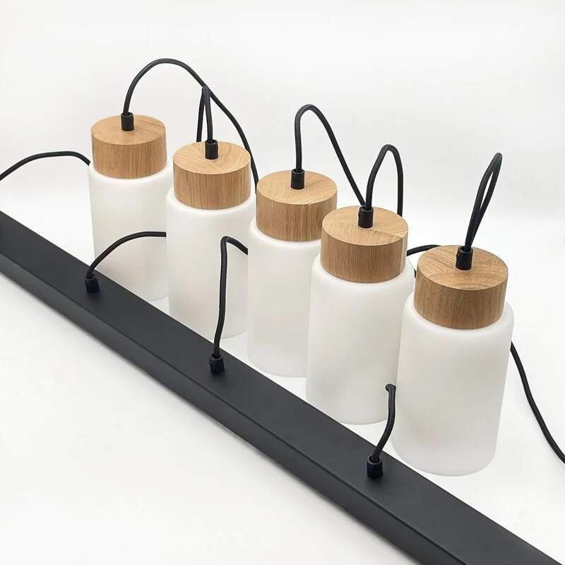 B-Ware Lamkur Lighting Hängeleuchte Pendelleuchte Opalglas 100 cm SIEHE TEXT/FOTO