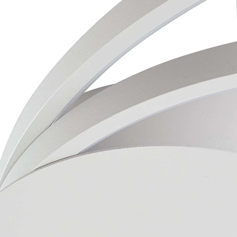 C-Ware Lindby Deckenleuchte Lampe LED rund weiß matt Nerwin Aluminium dimmbar