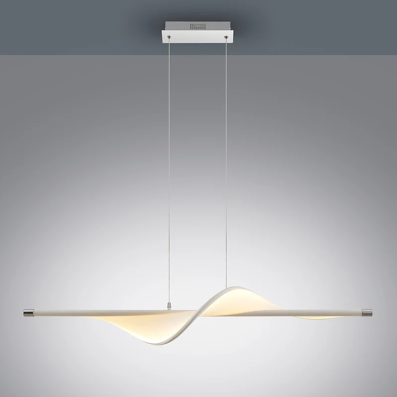 B-Ware Lucande Pendelleuchte Hängeleuchte LED Edano Textil weiß dimmbar149