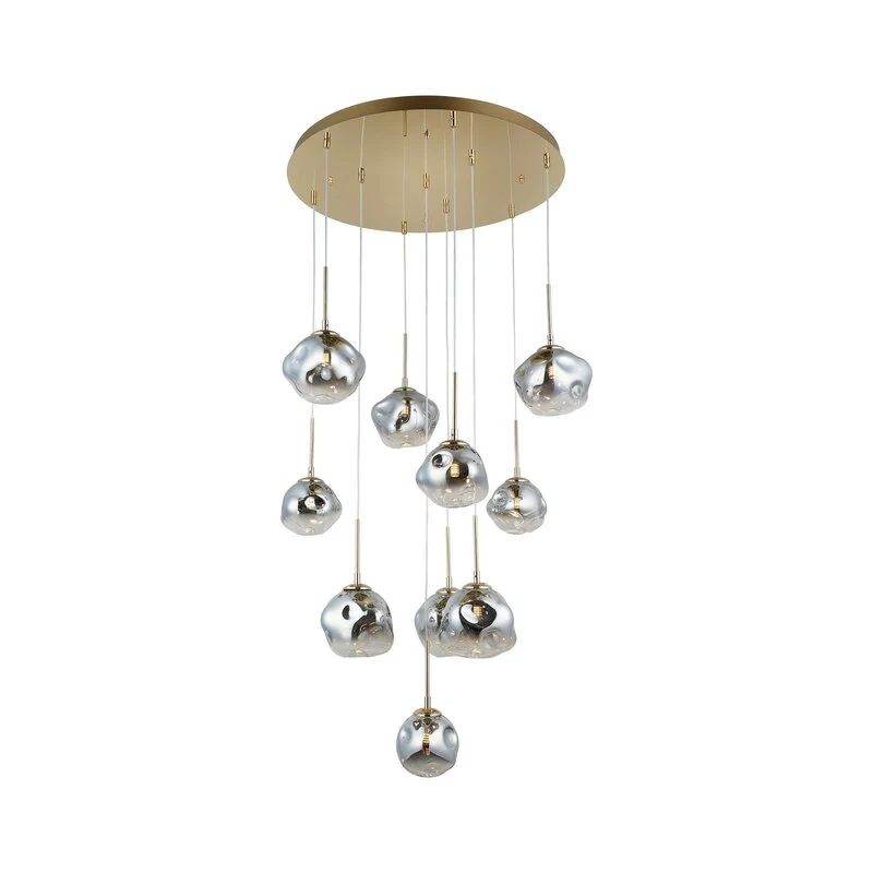 B-Ware Lucea Hängeleuchte Pendelleuchte Herman Deckenlampe Glas Ø66cm SIEHE TEXT/FOTO